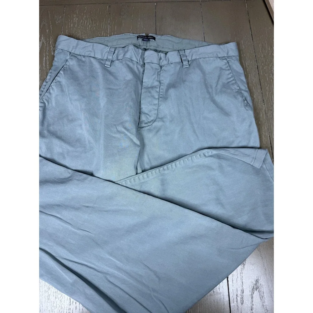 Zachary Prell Pants Mens 34x28 Green Stretch Chino Straight Leg‎ Casual Office